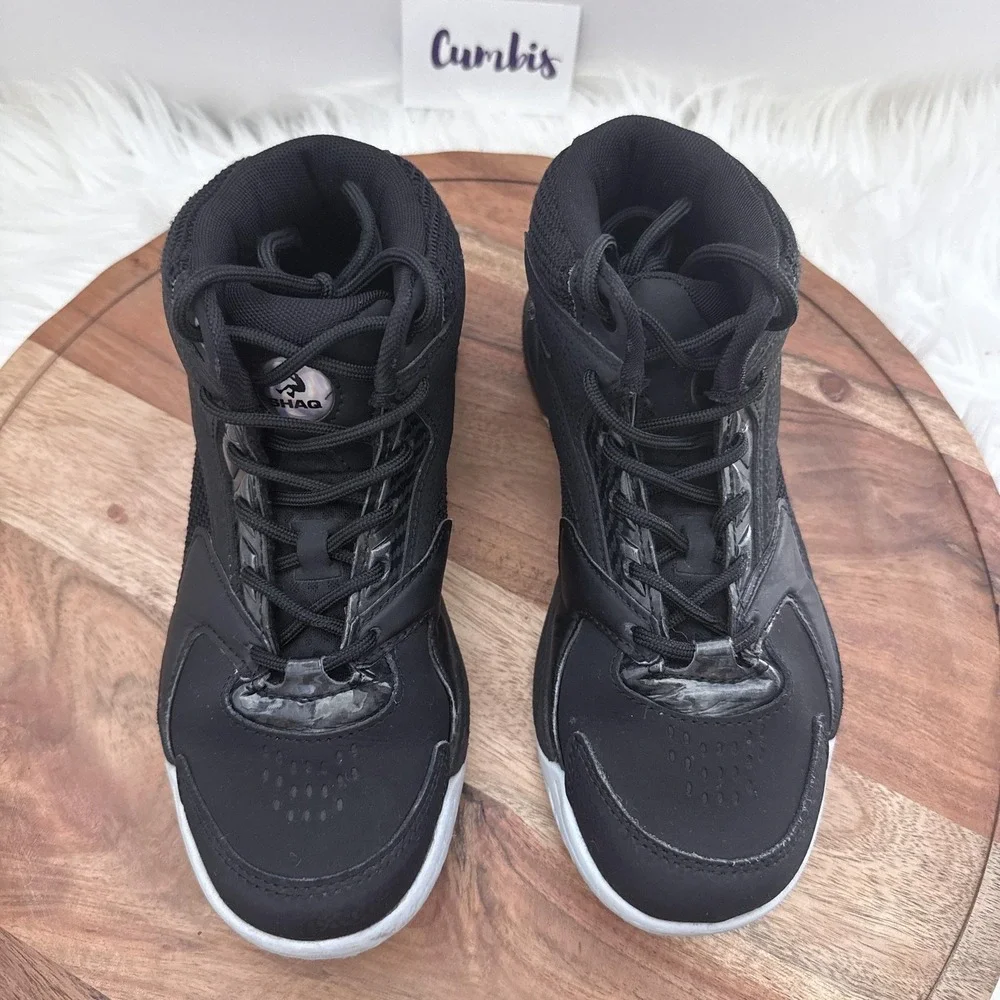 Shaq Motivate Kids Basketball Shoes Black High Top Sneakers AQ95002Y BB Size 5Y